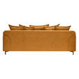 3-SITZER-SOFA  in Chenille Goldfarben  - Goldfarben/Schwarz, KONVENTIONELL, Textil/Metall (228/84/99cm) - Carryhome