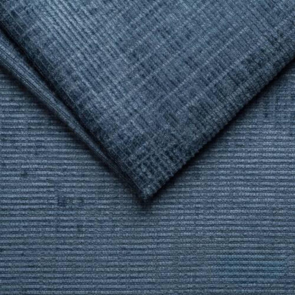 SCHLAFSOFA in Chenille Blau  - Blau/Schwarz, Konventionell, Holz/Textil (212/97/105cm) - MID.YOU