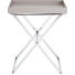 BEISTELLTISCH rechteckig Chromfarben, Grau - Chromfarben/Grau, Basics, Kunststoff/Metall (66/68/47cm) - Joop!