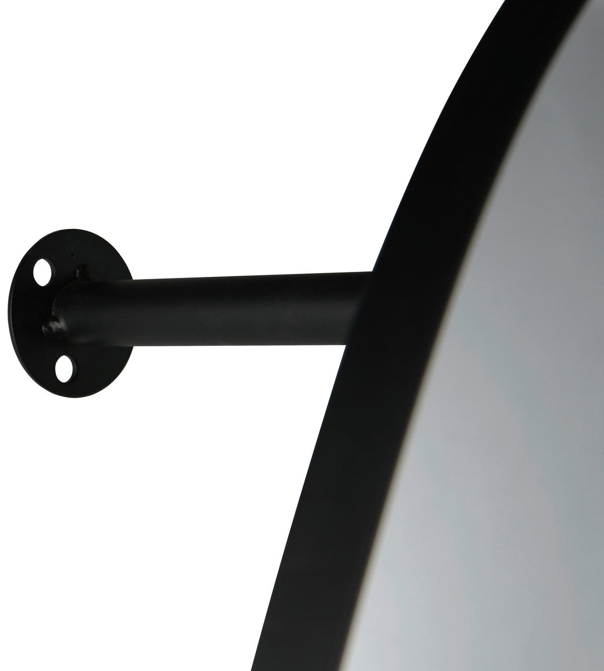 WANDGARDEROBE  in Schwarz  - Schwarz, MODERN, Glas/Metall (50/190/25cm)