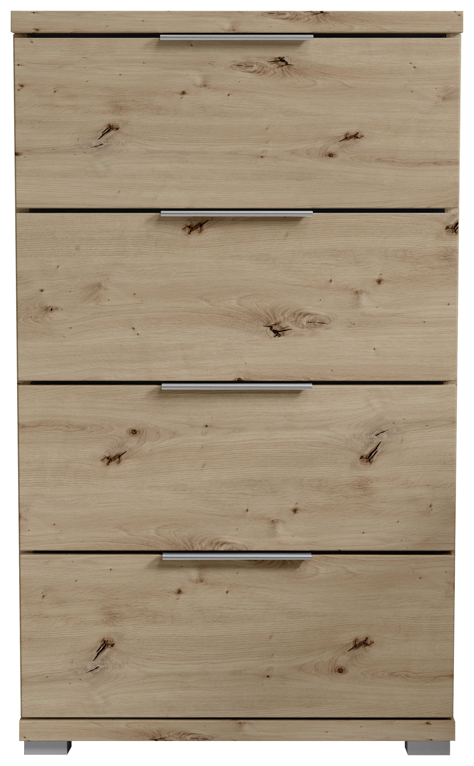 NACHTSCHRANK 46/79/42 cm  - Alufarben/Eiche Artisan, KONVENTIONELL, Holzwerkstoff/Kunststoff (46/79/42cm) - Boxxx