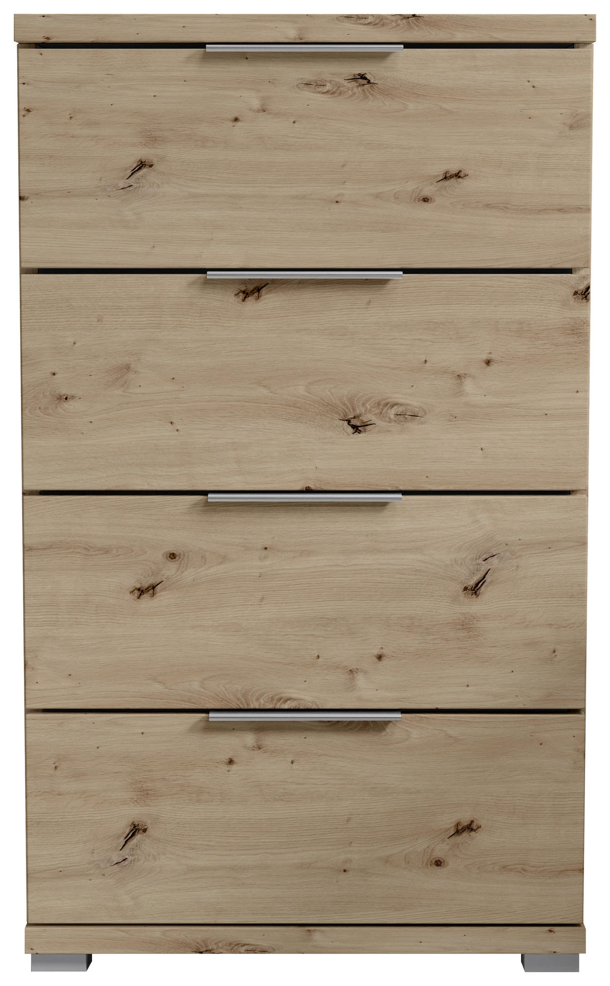 NACHTSCHRANK 46/79/42 cm  - Alufarben/Eiche Artisan, KONVENTIONELL, Holzwerkstoff/Kunststoff (46/79/42cm) - Boxxx