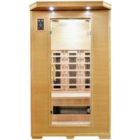 INFRAROTKABINE für 2 Personen  - Braun, Basics, Holz (120/195/120cm) - Sanotechnik