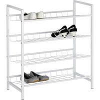 POLICA ZA OBUĆU  bela  metal     - bela, Dizajnerski, metal (63/70/30cm) - Boxxx