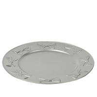 DEKOTELLER - Silberfarben, LIFESTYLE, Kunststoff (33cm)