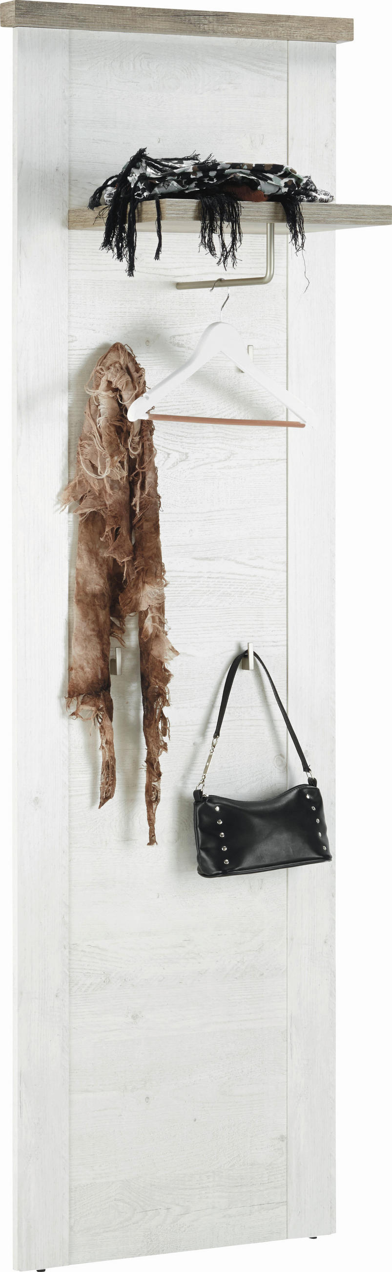 PANEL ZA ODLAGANJE KAPUTA  bela, boja hrasta, boja pinije   pločasti materijal  - boja hrasta/bela, Moderno, pločasti materijal (61,4/199,2/34,1cm) - Xora