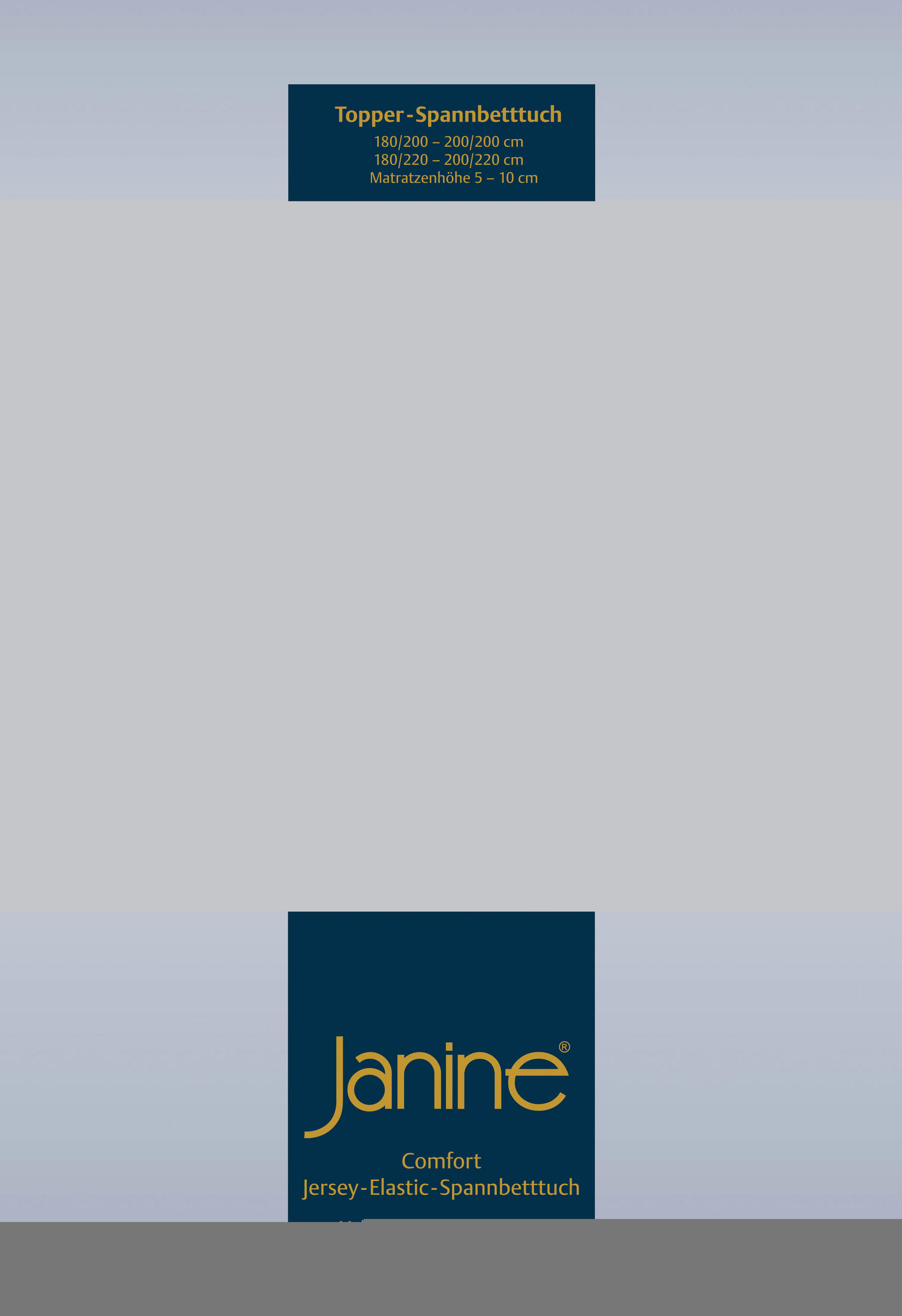 TOPPER-SPANNBETTTUCH Jersey  - Silberfarben, Basics, Textil (100/200/10cm) - Janine