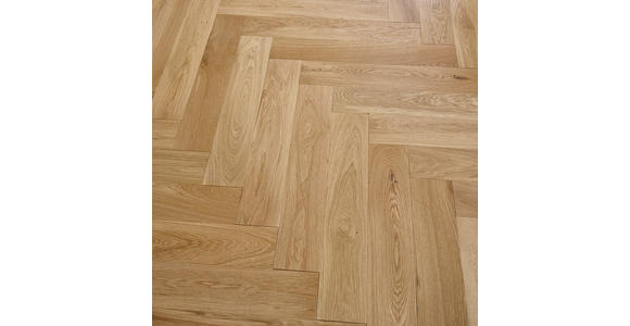 FISCHGRÄT Eiche Roh per m² - Eichefarben, Design, Holz (72,5/13/1,4cm) - Ambiente