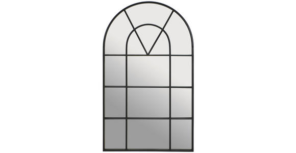 WANDSPIEGEL 60/100/3,5 cm    in Freiform  - Schwarz, Trend, Glas/Metall (60/100/3,5cm) - Xora