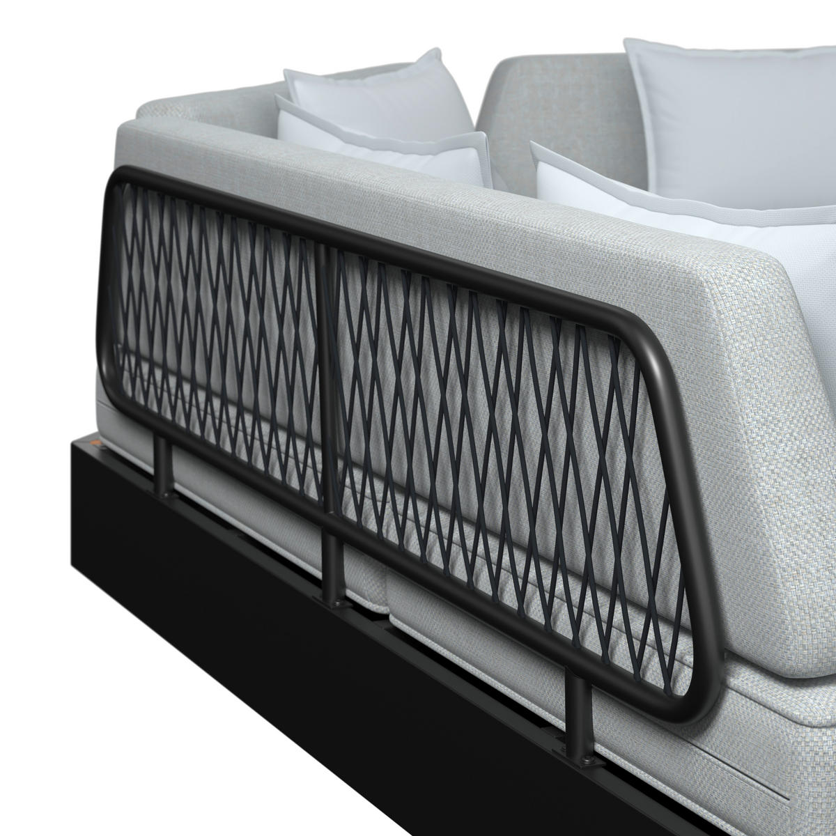 LOUNGEGARNITUR 5-teilig  333/333 cm  Teakholz Aluminium  - Schwarz/Teakfarben, MODERN, Holz/Kunststoff (333/333cm) - Ambia Garden