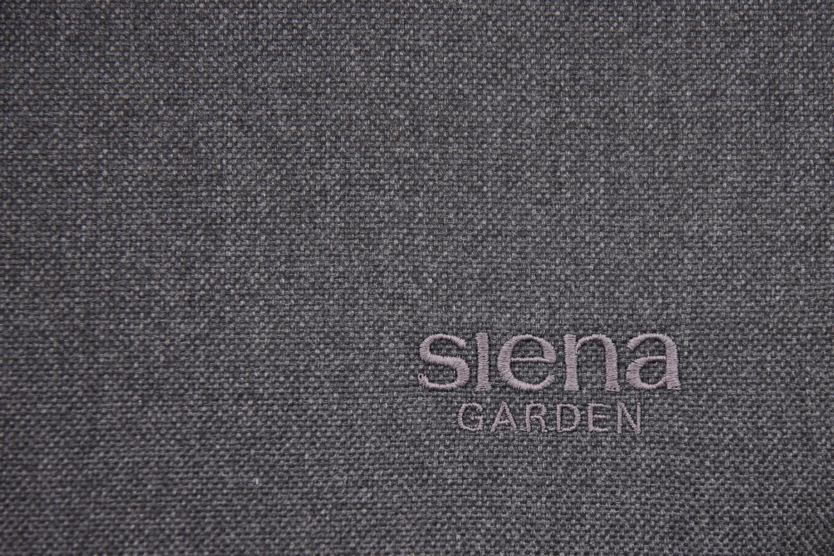 GARTEN-RELAXLIEGE 57/81/143 cm  - Schwarz, KONVENTIONELL, Kunststoff/Textil (57/81/143cm) - Siena Garden