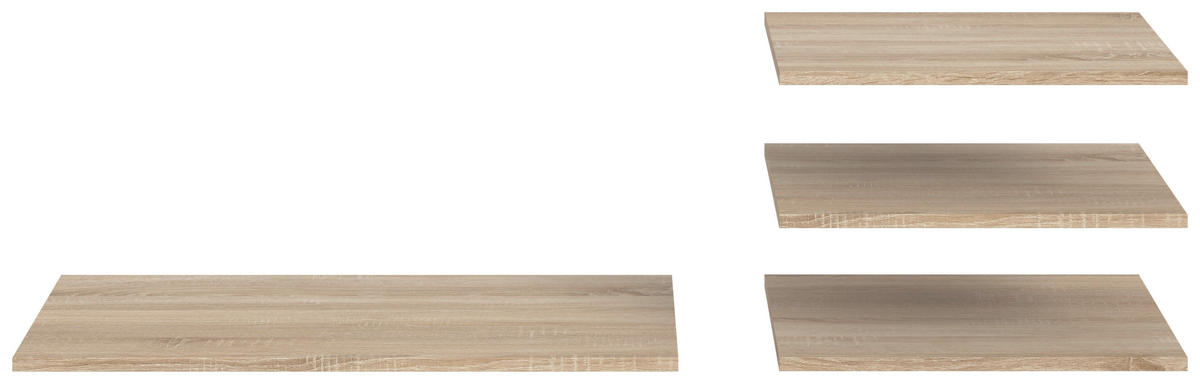 EINLEGEBODENSET 78/1,6/48 cm 4-teilig Sonoma Eiche  - Sonoma Eiche, MODERN, Holzwerkstoff (78/1,6/48cm) - MID.YOU