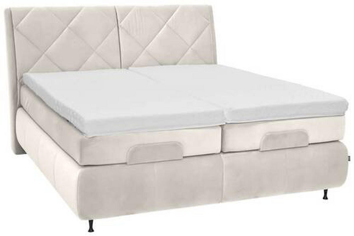 BOXSPRINGBETT 180/200 cm in Creme von DIETER KNOLL
