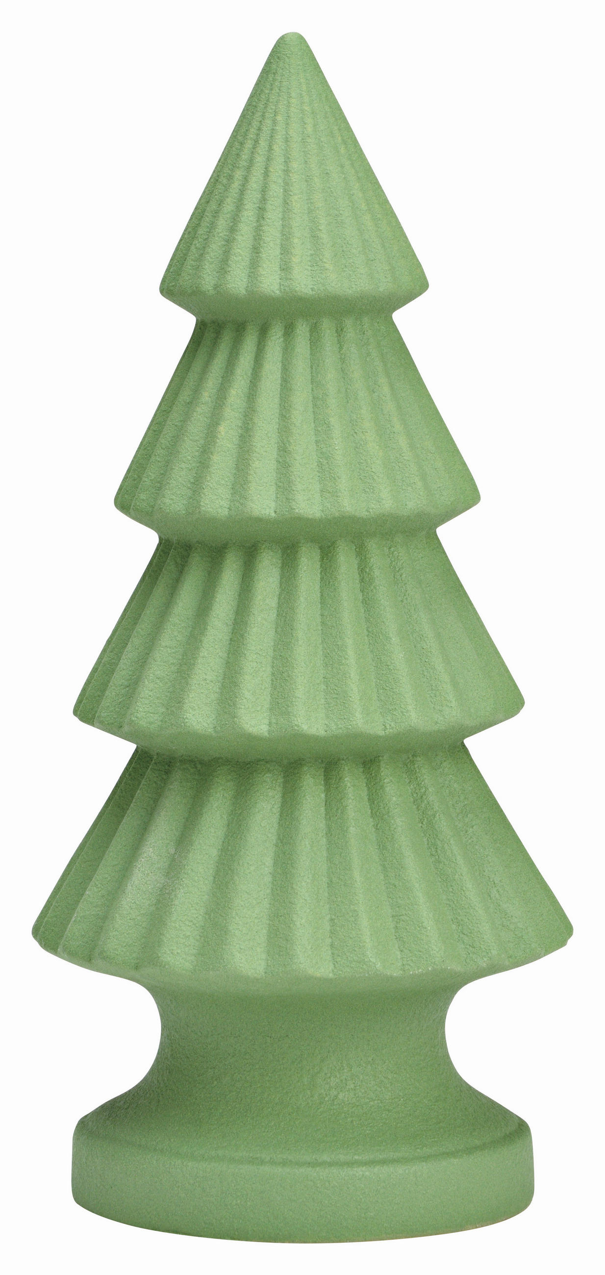 DEKOBAUM  - Grün, Basics, Keramik (13,0/27,0/13,0cm) - X-Mas