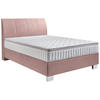 BOXSPRINGBETT 140/200 cm  in Rosa  - Chromfarben/Rosa, Konventionell, Kunststoff/Textil (140/200cm) - Hom`in