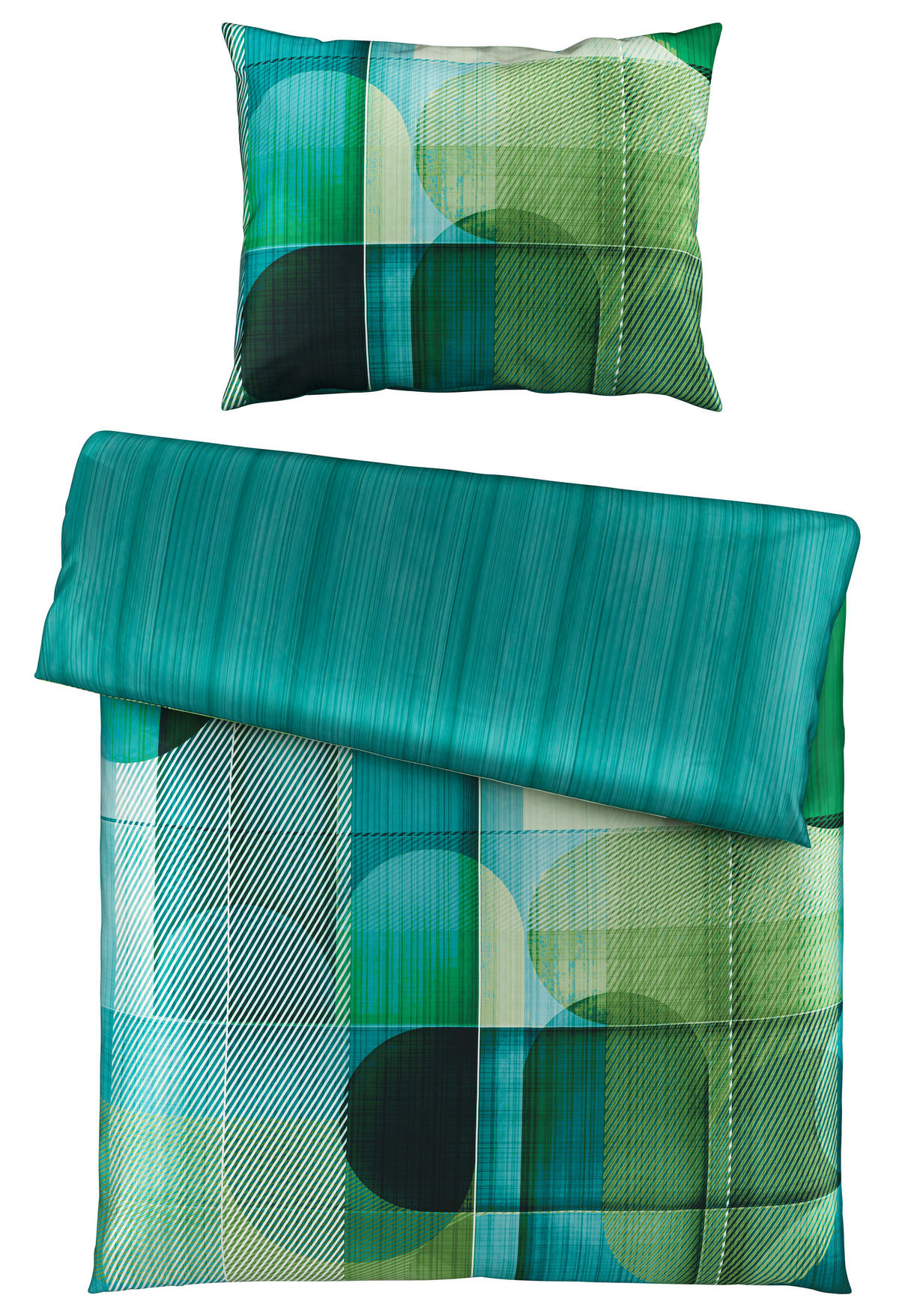 KÉTOLDALAS ÁGYNEMŰHUZAT 140/200 cm  - zöld, Design, textil (140/200cm) - Novel