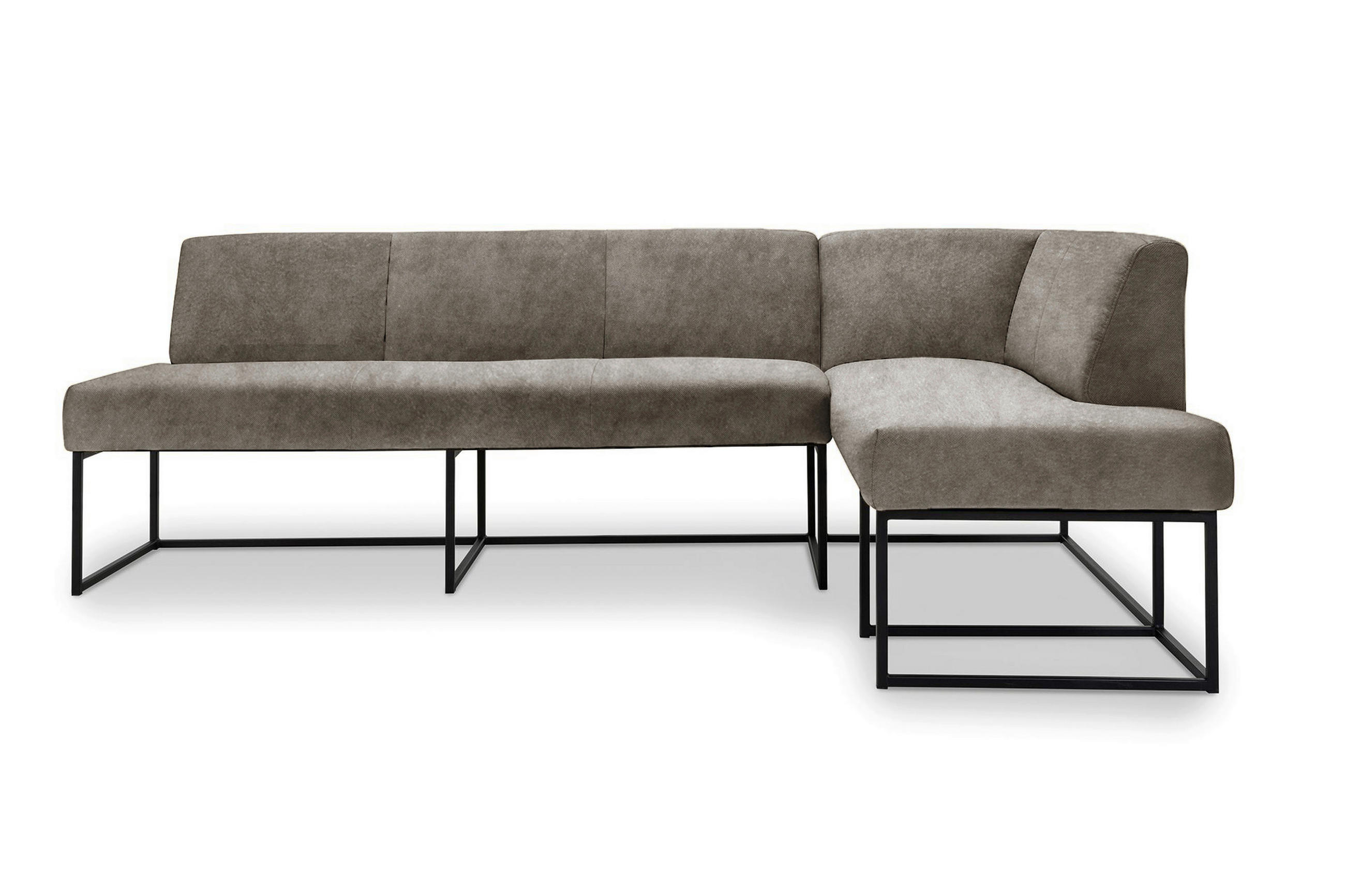 UGAONA KLUPA  siva   - siva/crna, Moderno, drvo/metal (245/157cm) - Livetastic