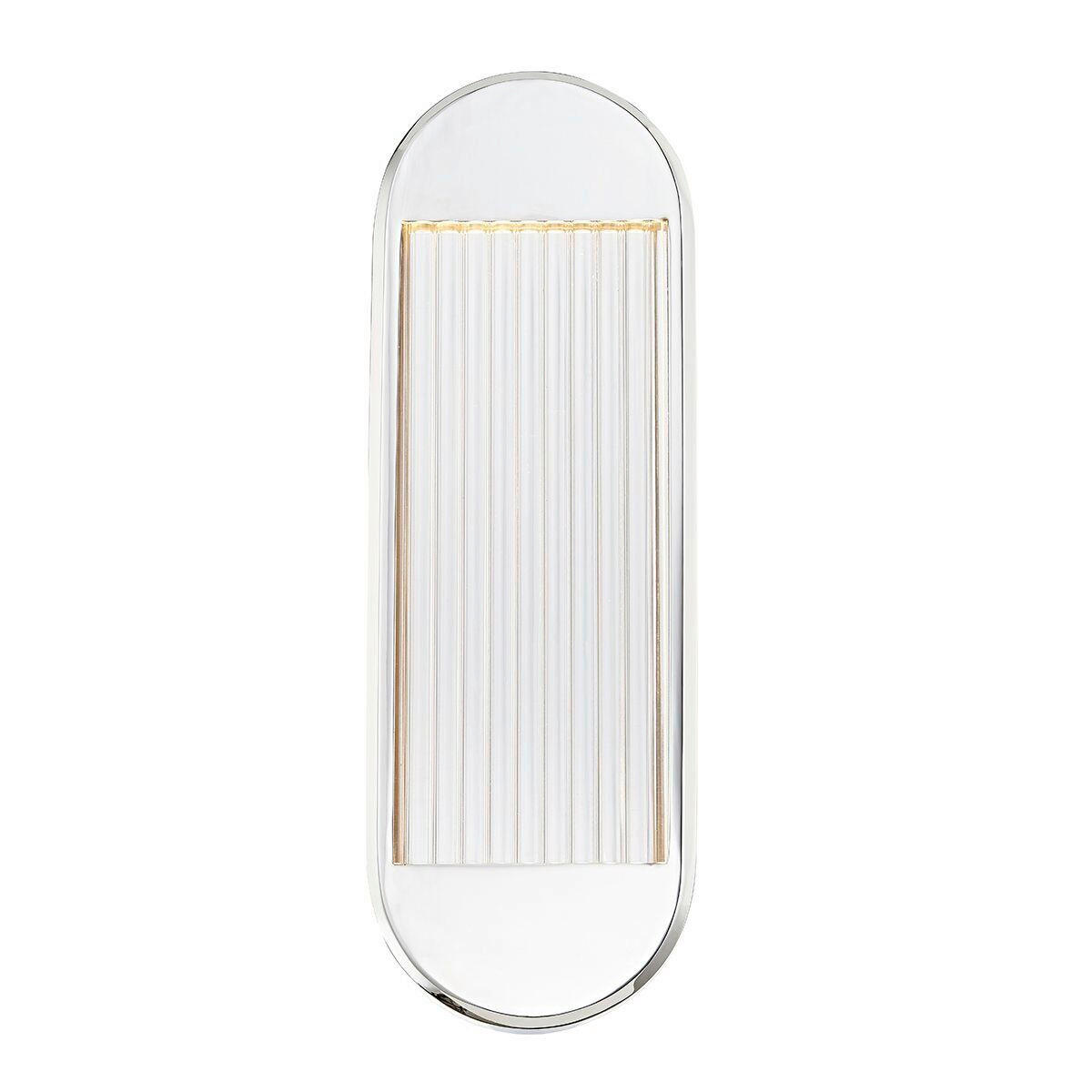 NÁSTENNÉ LED SVIETIDLO, 42,2/14,2/11,4 cm - niklová, Konventionell, kov/sklo (42,2/14,2/11,4cm) - Elstead Lighting