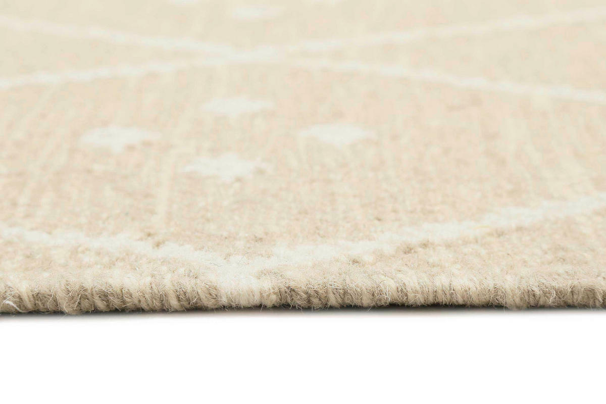 HANDWEBTEPPICH 130/190 cm Vermont Creme, Ecru  - Ecru/Creme, Design, Textil (130/190cm)