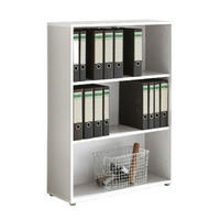 AKTENREGAL 84,4/113,6/33 cm  - Silberfarben/Weiß, MODERN, Holzwerkstoff (84,4/113,6/33cm) - MID.YOU