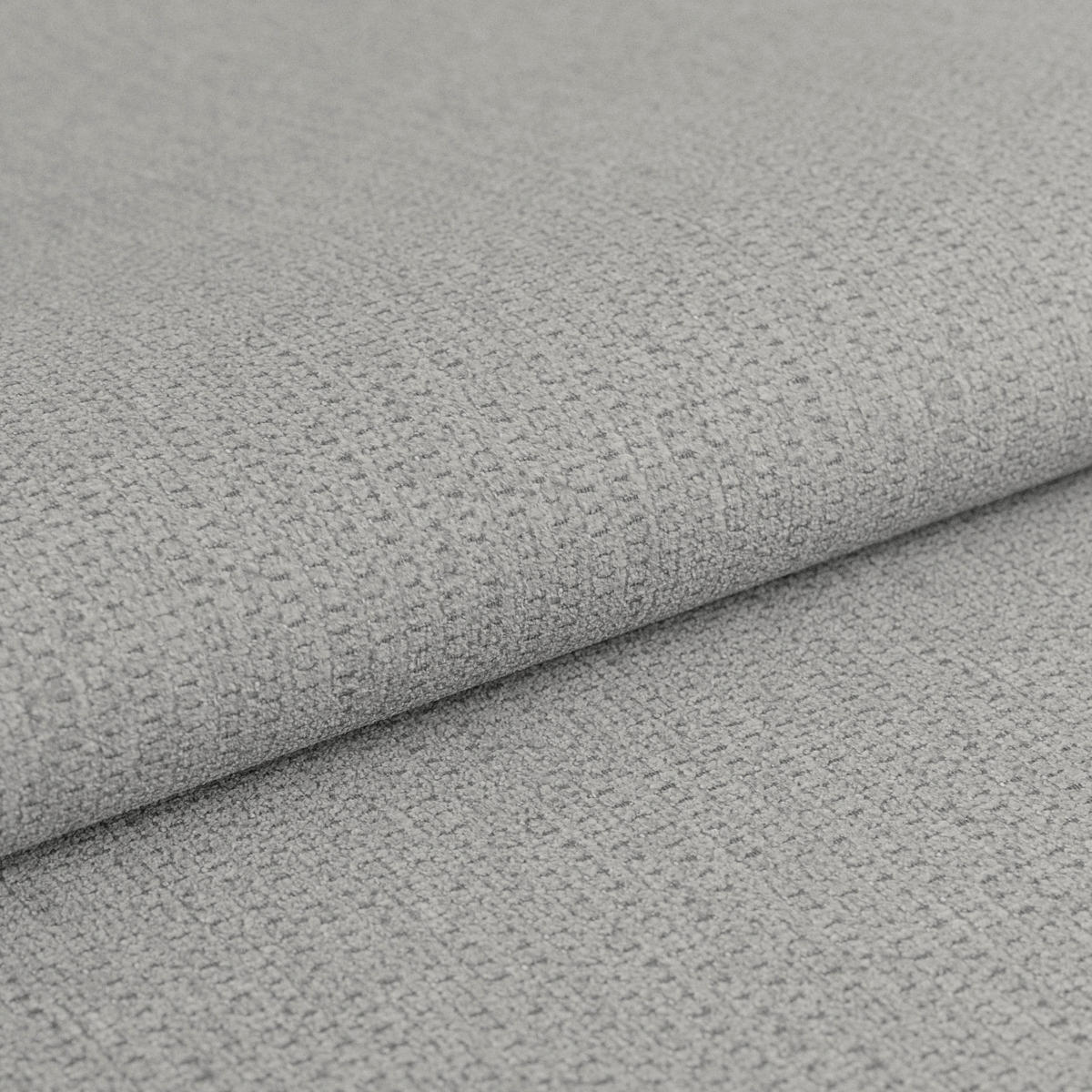 ECKSOFA  Mikrofaser, Struktur Silberfarben  - Silberfarben/Schwarz, Konventionell, Kunststoff/Textil (251/183cm) - MID.YOU