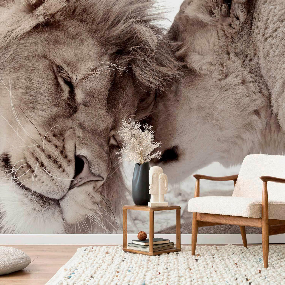 FOTOTAPETE  - Beige/Weiß, LIFESTYLE, Textil (400/280cm) - artgeist