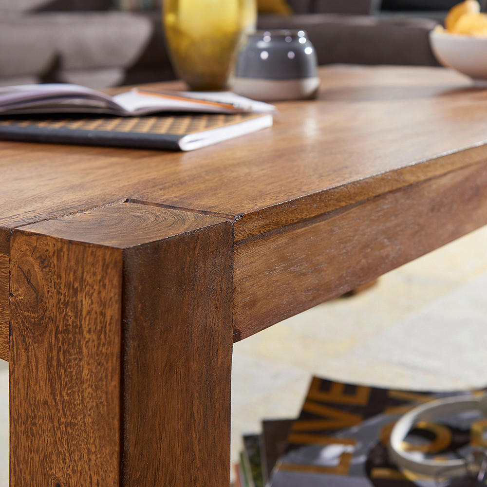 Thumbnail - Mid.you Couchtisch, Sheesham, Holz, Sheesham, massiv, rechteckig, eckig, 60x40x110 cm, einfacher Aufbau, Wohnzimmer, Woh...