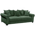 SCHLAFSOFA in Cord Dunkelgrün  - Dunkelgrün/Schwarz, KONVENTIONELL, Kunststoff/Textil (247/95/125cm) - Hom`in