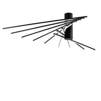 LED-DECKENLEUCHTE 120/25/100 cm   - Schwarz/Weiß, LIFESTYLE, Kunststoff/Metall (120/25/100cm)