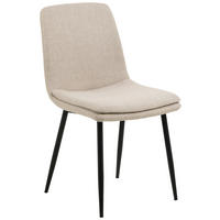 STOLICA  bež  tekstil      - bež/crna, Design, tekstil/metal (46/85,5/55cm) - MID.YOU