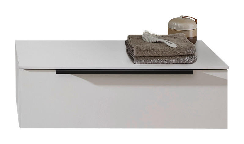 UNTERSCHRANK 84,5/25,2/49,5 cm   - Kaschmir/Schwarz, KONVENTIONELL, Holzwerkstoff/Metall (84,5/25,2/49,5cm) - Dieter Knoll