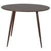 ESSTISCH in Metall, Holzwerkstoff 100/100/75 cm  - Braun, Design, Holzwerkstoff/Metall (100/100/75cm) - Livetastic