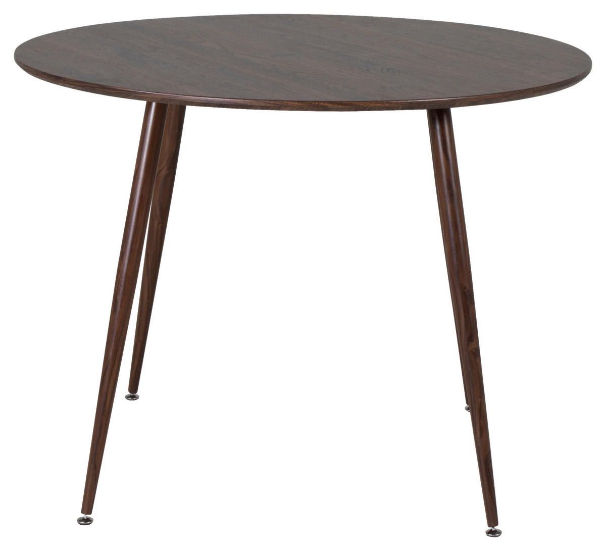 ESSTISCH in Metall, Holzwerkstoff 100/100/75 cm  - Braun, Design, Holzwerkstoff/Metall (100/100/75cm) - Livetastic
