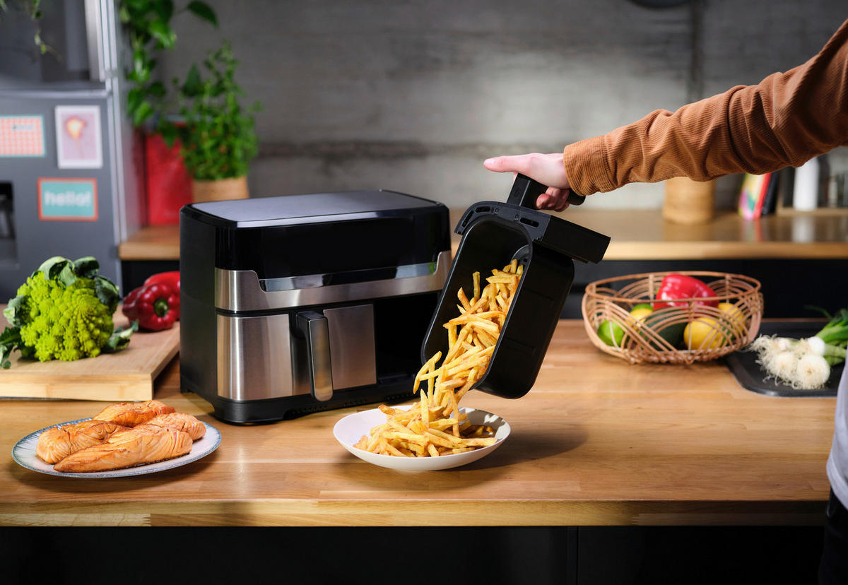 HEIßLUFTFRITTEUSE 8,3 l  - Edelstahlfarben, LIFESTYLE, Metall (41,8/40,2/30,5cm) - Tefal