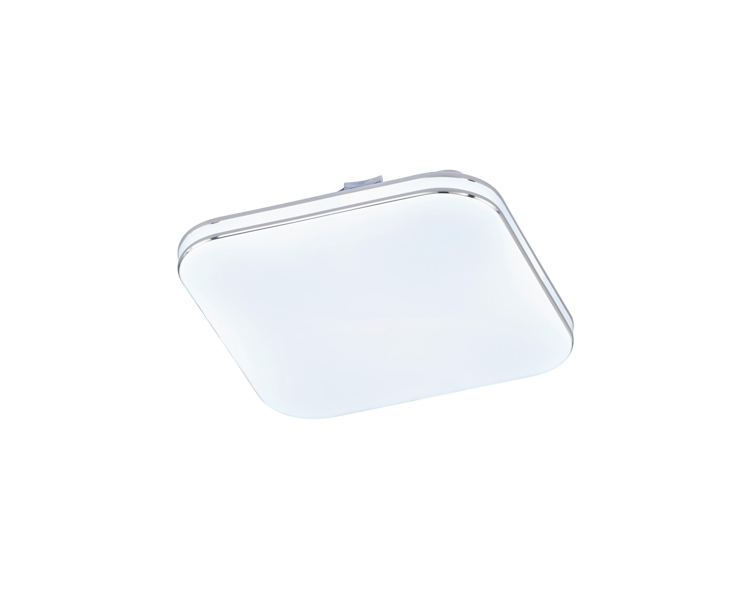 Fischer & Honsel Led-Deckenleuchte Porto Weiß, Chrom, Weiß Hochglanz 29.50x29.50 cm