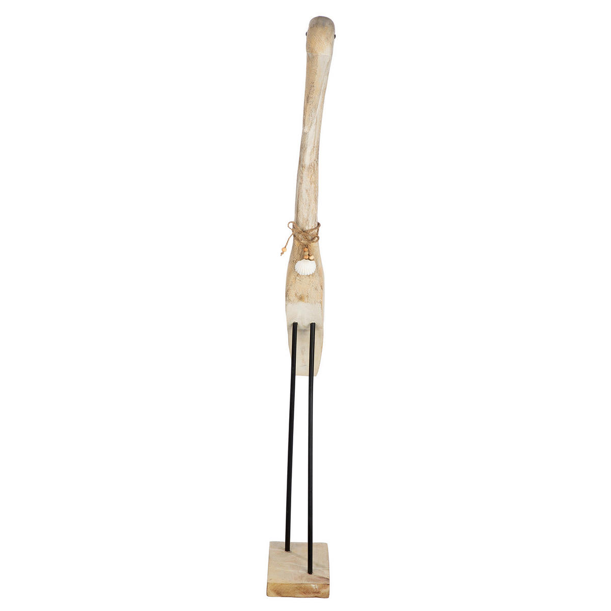 DEKOVOGEL - Beigebraun/Schwarz, Basics, Holz/Metall (43/112/13cm)