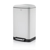 TRETEIMER 30 l  Metall  - Schwarz/Weiß, Basics, Kunststoff/Metall (34/30,5/61cm) - Kela