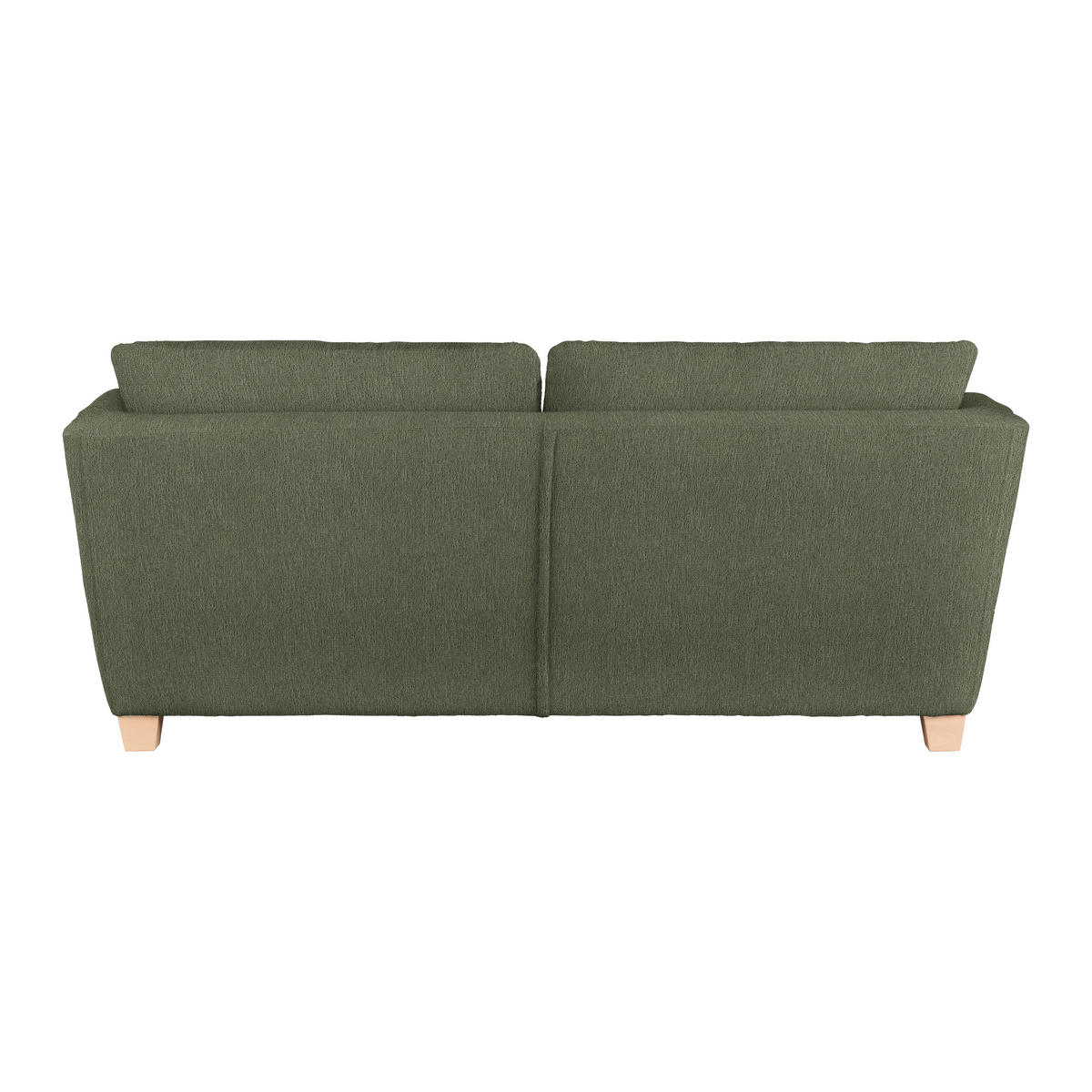 3-SITZER-SOFA in Chenille Olivgrün  - Naturfarben/Olivgrün, Holz/Textil (216/70-85/95cm) - MID.YOU