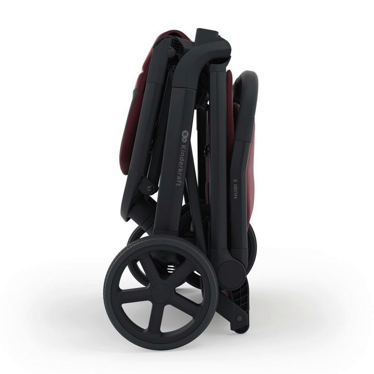 DJEČJA KOLICA  NUBI 3  - tamno ružičasta, Basics, metal/tekstil (68,5/53/106,5cm) - Kinderkraft