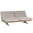 SCHLAFSOFA Palermo in Webstoff Naturfarben  - Beige/Schwarz, Design, Holz/Textil (204/92/90cm) - Dieter Knoll