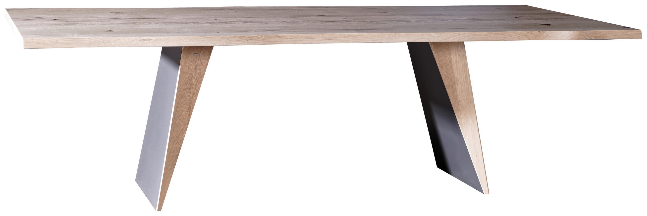 ÉTKEZŐASZTAL - fekete/fehér, Natur, fa/fém (210/103/76,5cm) - Voglauer