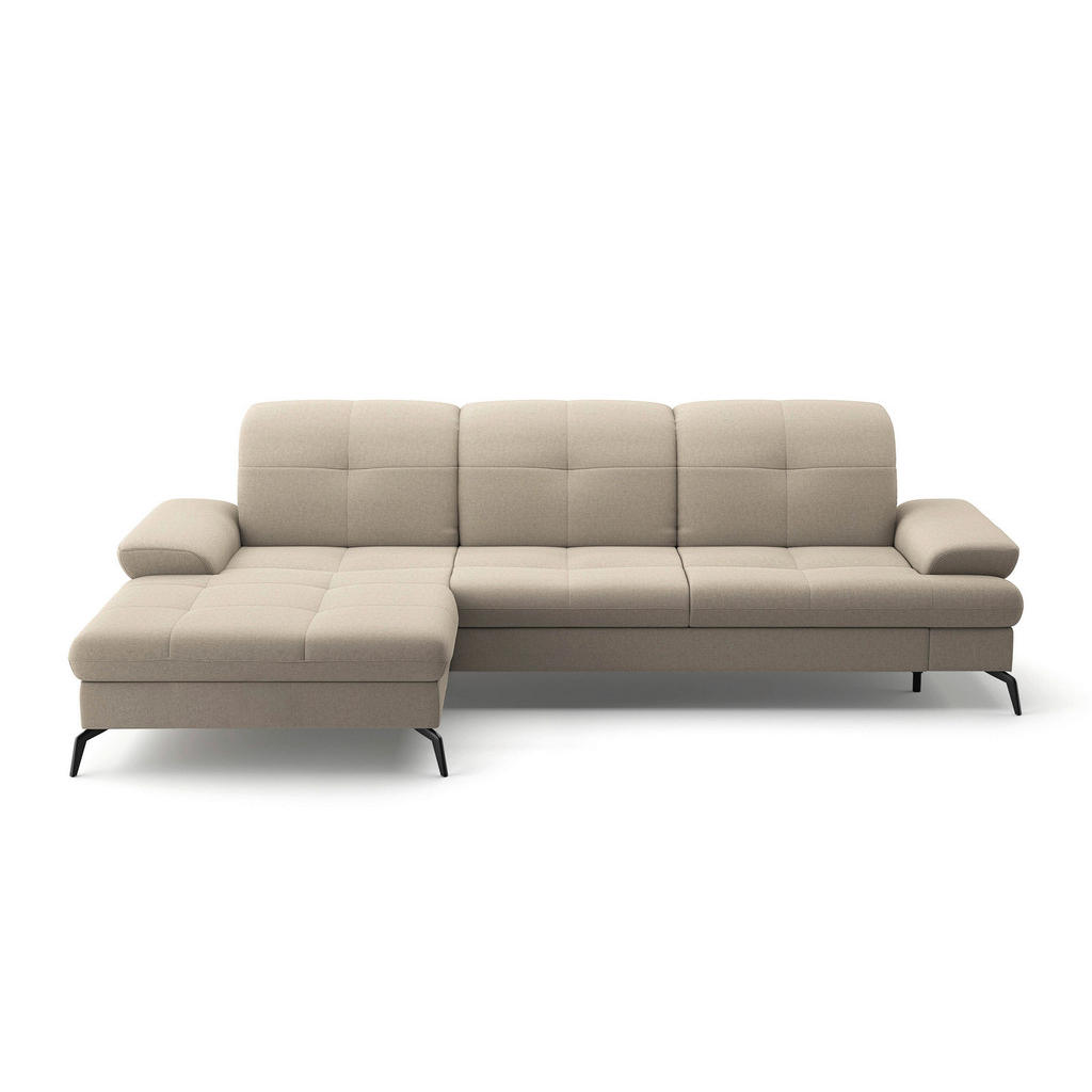 Thumbnail - Sit & More Ecksofa, Taupe, Textil, 4,5-Sitzer, Ottomane links, L-Form, 279x185 cm, Goldenes M, Oeko-Tex® Standard 100, M...
