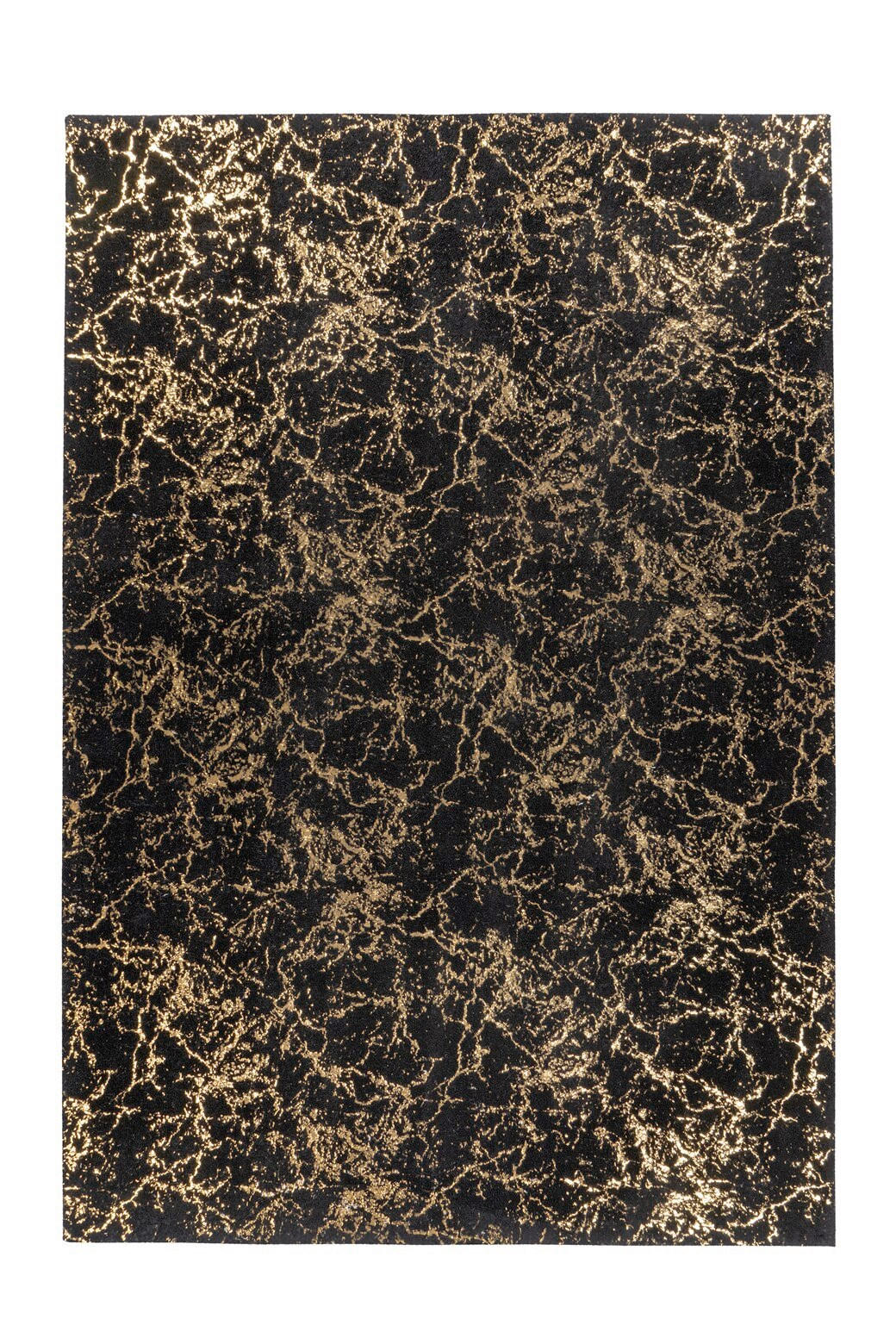 FLACHWEBETEPPICH 160/230 cm Bijou 225 Schwarz / Gold Schwarz, Goldfarben  - Goldfarben/Schwarz, KONVENTIONELL, Textil (160/230cm)