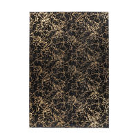 FLACHWEBETEPPICH 160/230 cm Bijou 225 Schwarz / Gold Schwarz, Goldfarben  - Goldfarben/Schwarz, KONVENTIONELL, Textil (160/230cm)