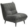 SESSEL in Mikrofaser Anthrazit  - Anthrazit/Schwarz, Konventionell, Textil/Metall (89/100/101cm) - MID.YOU