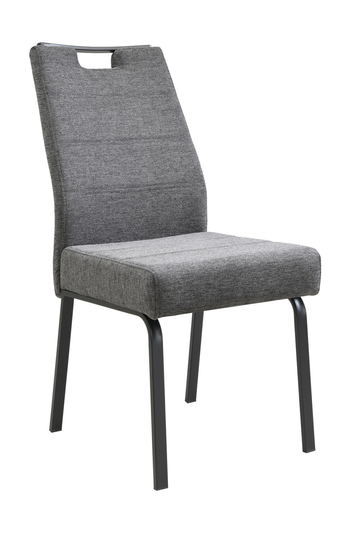 TISCHGRUPPE   - Eichefarben/Anthrazit, MODERN, Textil/Metall (140 - 180/76/90cm) - P & B