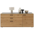 KOMMODE  in 181,9/74,5/45,2 cm  - Wildeiche/Schwarz, Design, Holz/Metall (181,9/74,5/45,2cm) - Valnatura