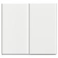 SCHWEBETÜRENSCHRANK  in Weiß  - Alufarben/Weiß, KONVENTIONELL, Holzwerkstoff/Metall (225/210/62cm) - Xora