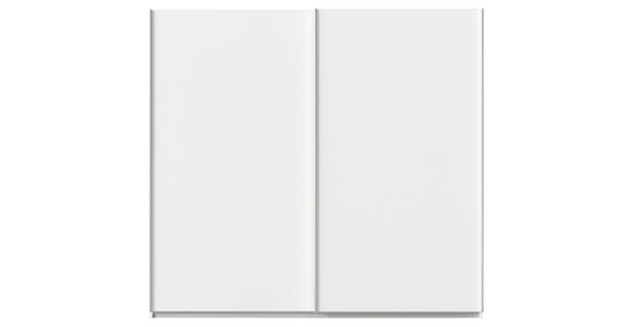 SCHWEBETÜRENSCHRANK  in Weiß  - Alufarben/Weiß, KONVENTIONELL, Holzwerkstoff/Metall (225/210/62cm) - Xora