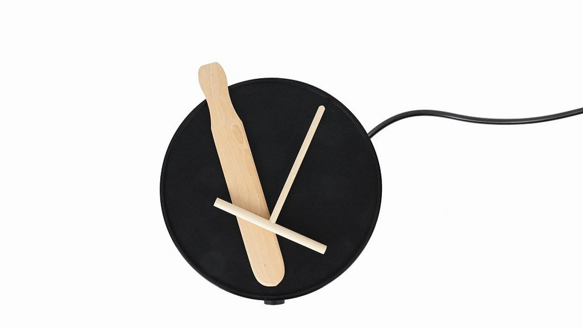 CREPESGERÄT GOURMETmaxx  - Schwarz, Basics, Holz/Kunststoff (32/30,6/6,7cm) - GOURMETMAXX